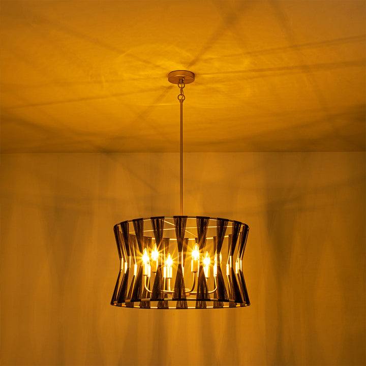 Rovista 6-Light Bleached Natural Rope Boho Pendant (24") My Store