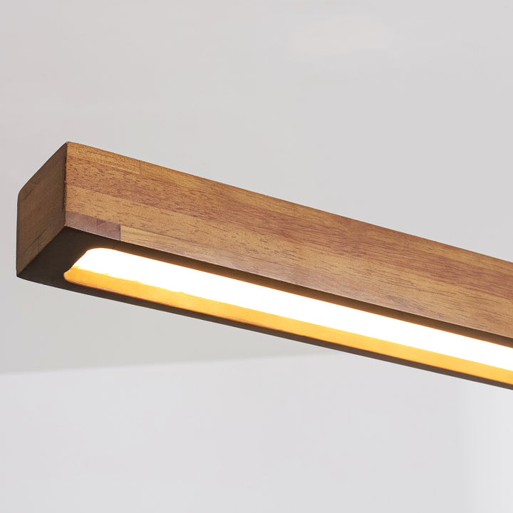 Lumisca Integrated LED Wood Linear Farmhouse Chandelier (40") Brightelier