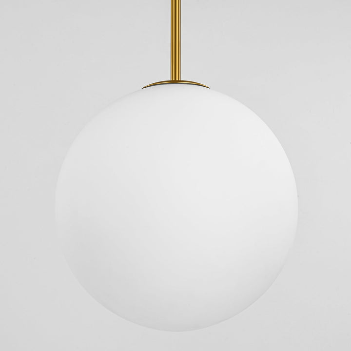Virelo 2-Light Opal Frosted Globe Bubble Kitchen Island Pendant (36") My Store