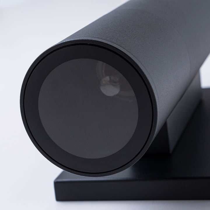 Tivora 1-Light Dimmable Aluminum LED Modern Cylindrical Outdoor Wall Sconce (15") Brightelier