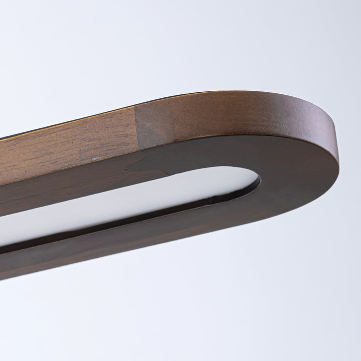 Lumisca Integrated LED Wood Linear Farmhouse Chandelier (47") Brightelier