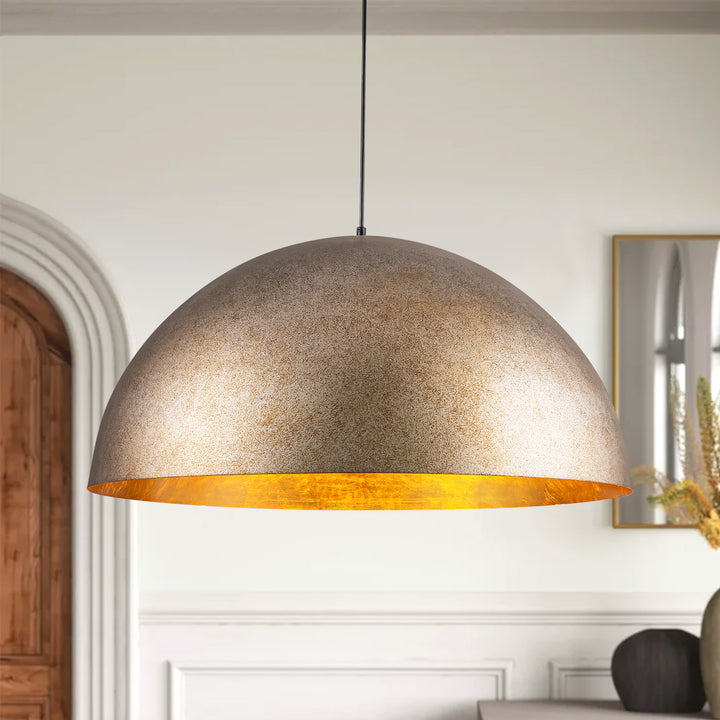 Sparla 3-Light Dimmable Dome Modern Farmhouse Pendant (31") Brightelier