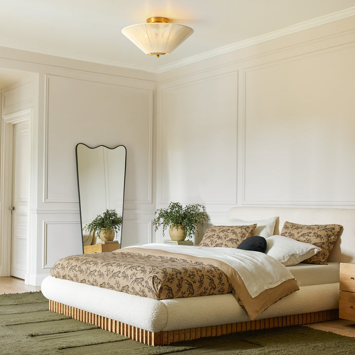 Rovista 2-Light Farmhouse Natural Rope Boho Semi-Flush Mount (15") My Store