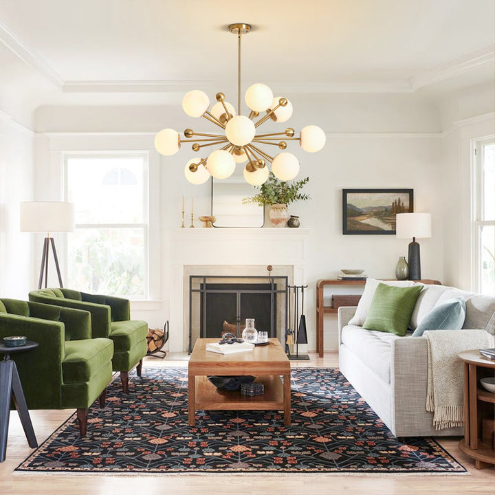 Roxley 12-Light Glass Bubble Sputnik Glam Chandelier (37") Brightelier