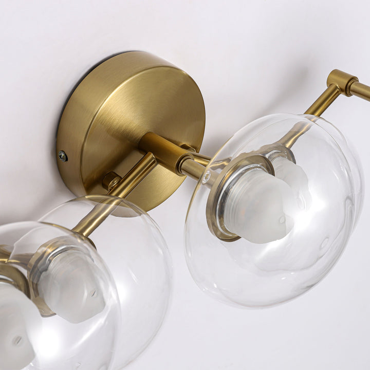 Veylin 5-Light Dimmable LED Glass Modern Flat Globe Wall/Ceiling Mounted Light(20") My Store