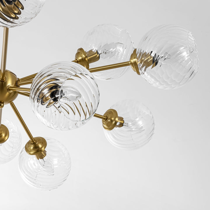 Cavoya 12-Light Dimmable Glass Modern Globe Sputnik Chandelier (33") My Store