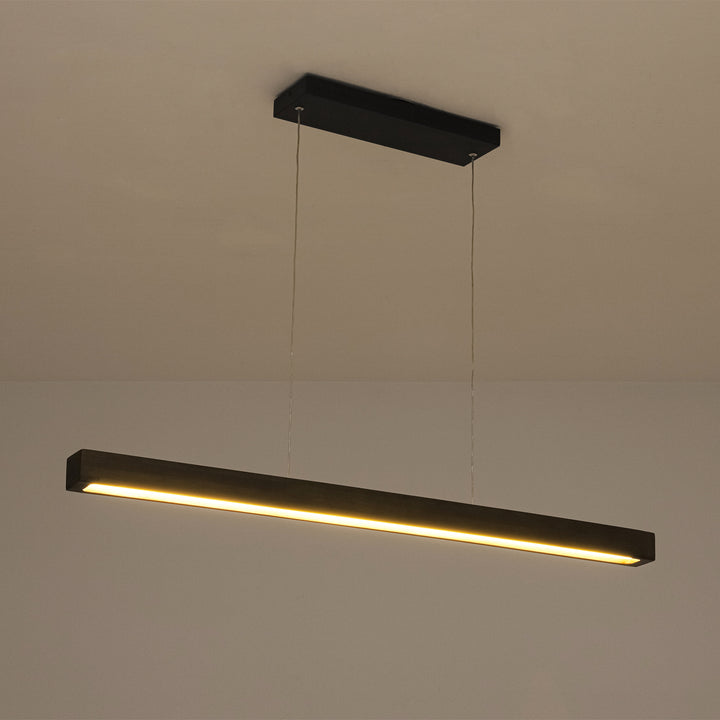 Lumisca Integrated LED Wood Linear Farmhouse Chandelier (40") Brightelier