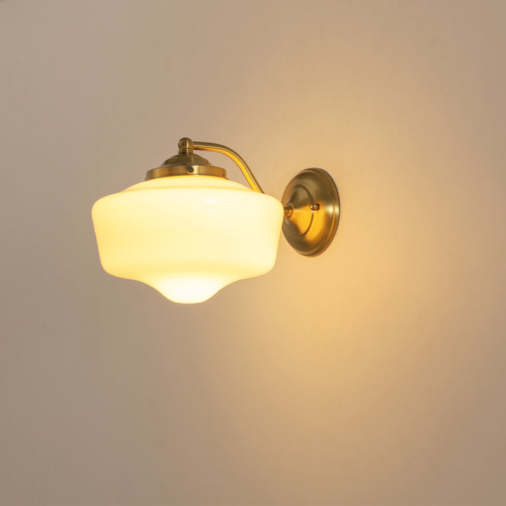 Tranquix 1-Light Outdoor Schoolhouse Glass Wall Sconces (10") Brightelier