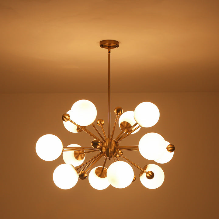 Roxley 12-Light Glass Bubble Sputnik Glam Chandelier (37") Brightelier