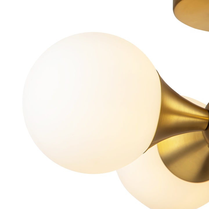 Radiara 4-Light Glass Frosted Modern Flush Mount (14") My Store