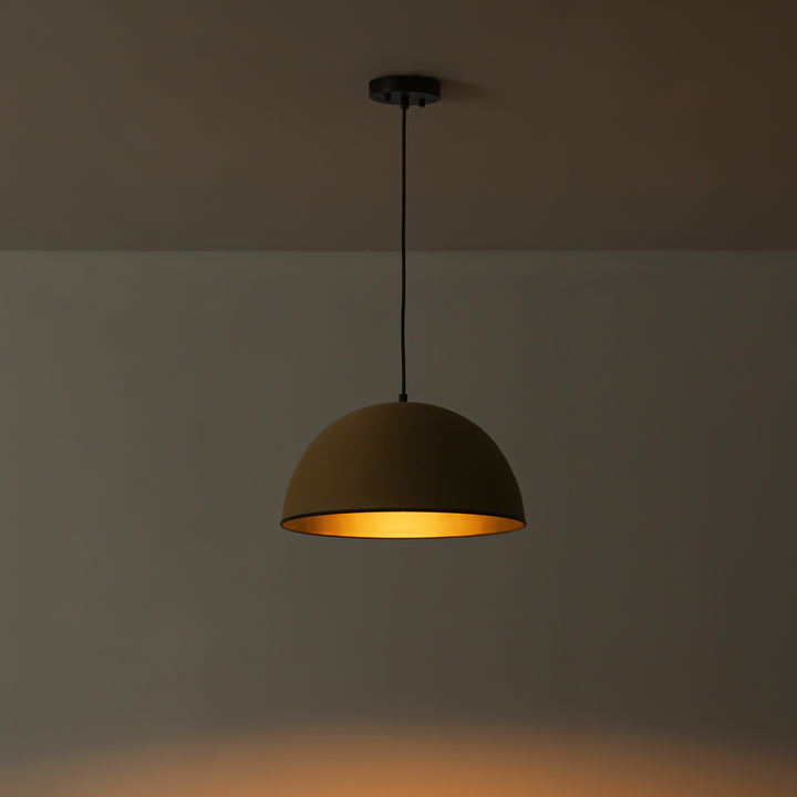 Trelis 1-Light Hand Woven Rope Dome Farmhouse Pendant (16") Brightelier