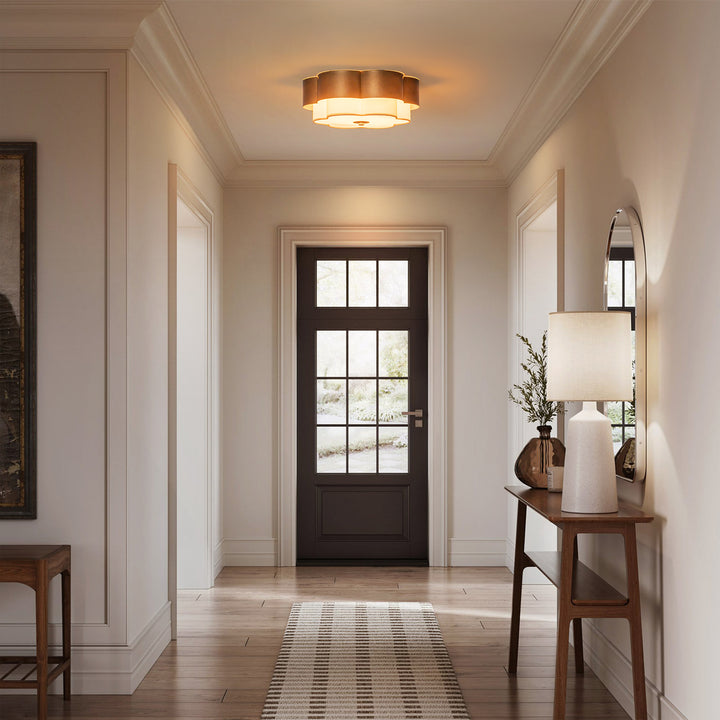 Apex 2-Light Dimmable Transitional Vintage Flush Mount (14") Brightelier