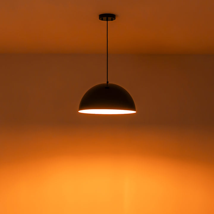 Noctiva 1-Light Semi-Dome Contemporary Pendant (16") Brightelier