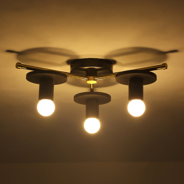 Arvola 3-Light Dimmable Wood Modern Farmhouse Flush Mount (17") My Store