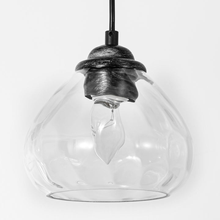 Zenvia 5-Light Dimmable Glass Transitional Linear Chandelier(39") My Store