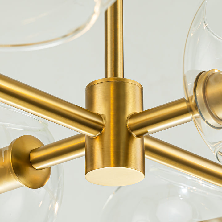 Zenvia 8-Light Linear Globe Bubble Kitchen Island Pendant (48") My Store