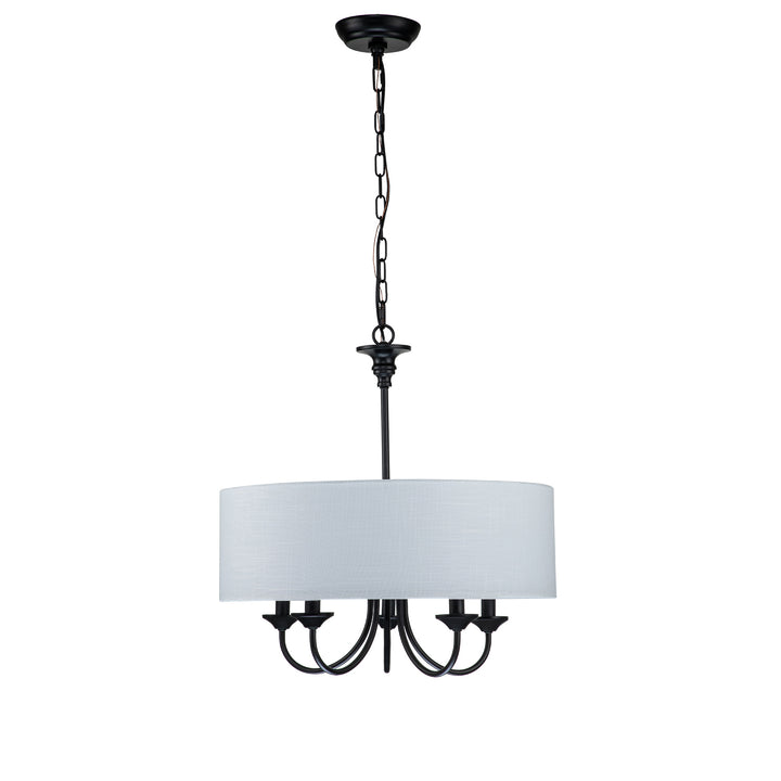 Brindlea 5-Light Dimmable Drum Traditional Chandelier (20") Brightelier