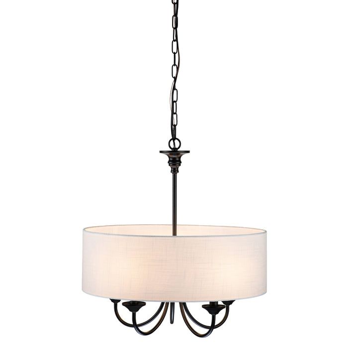 Brindlea 5-Light Dimmable Drum Traditional Chandelier (20") Brightelier