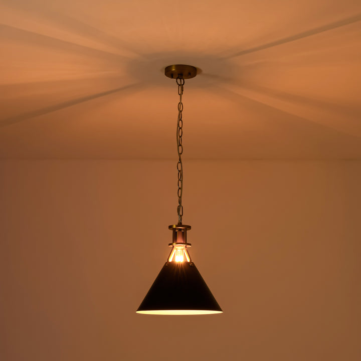 Cubella 1-Light Dimmable Aluminum Mid-Century Modern Pendant (12") Brightelier