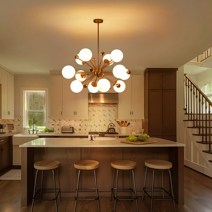 Roxley 12-Light Glass Bubble Sputnik Glam Chandelier (37") Brightelier