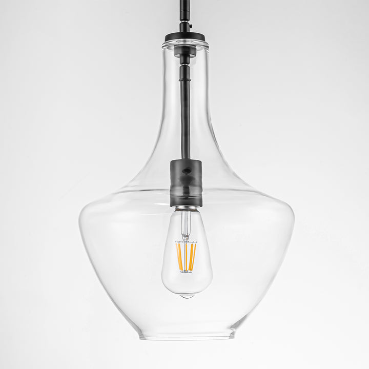 Brillara 1-Light Dimmable Glass Mid-Century Modern Pendant (10") Brightelier