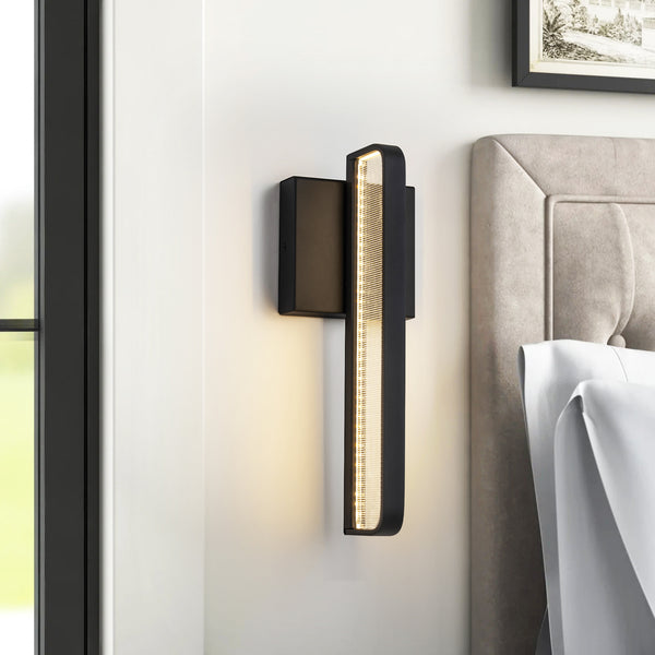 Zenthra 1-Light LED Dimmable Mid-Century Modern Wall Light (13")