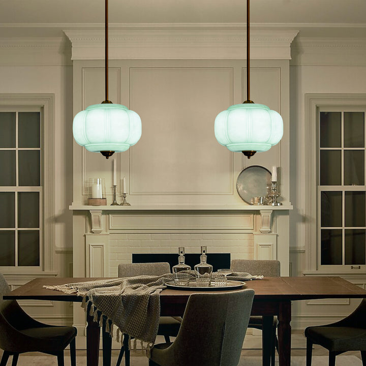 Terrana 1-Light lce-cream Semi-FlushMount Ceiling Light (15") Brightelier