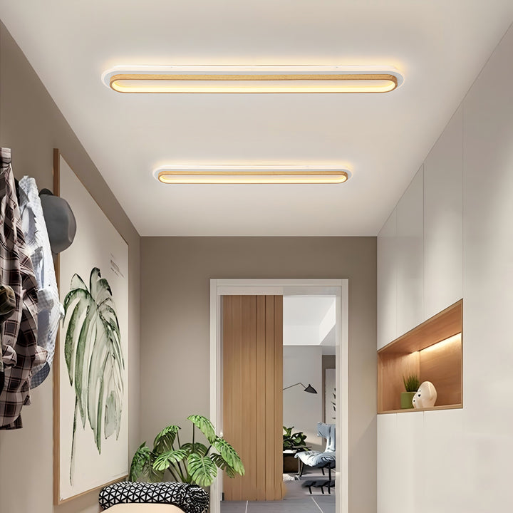 Lumisca Integrated  LED Wood Integrated Modern Flush Mount (39") My Store