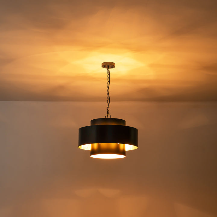 Noctiva 7-Light Inter-Stacked Cylinders Country Chandelier (20") Brightelier