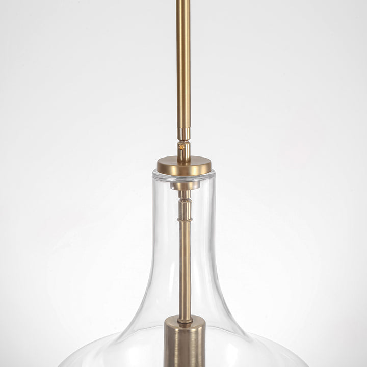 Brillara 1-Light Dimmable Glass Mid-Century Modern Pendant (10") Brightelier