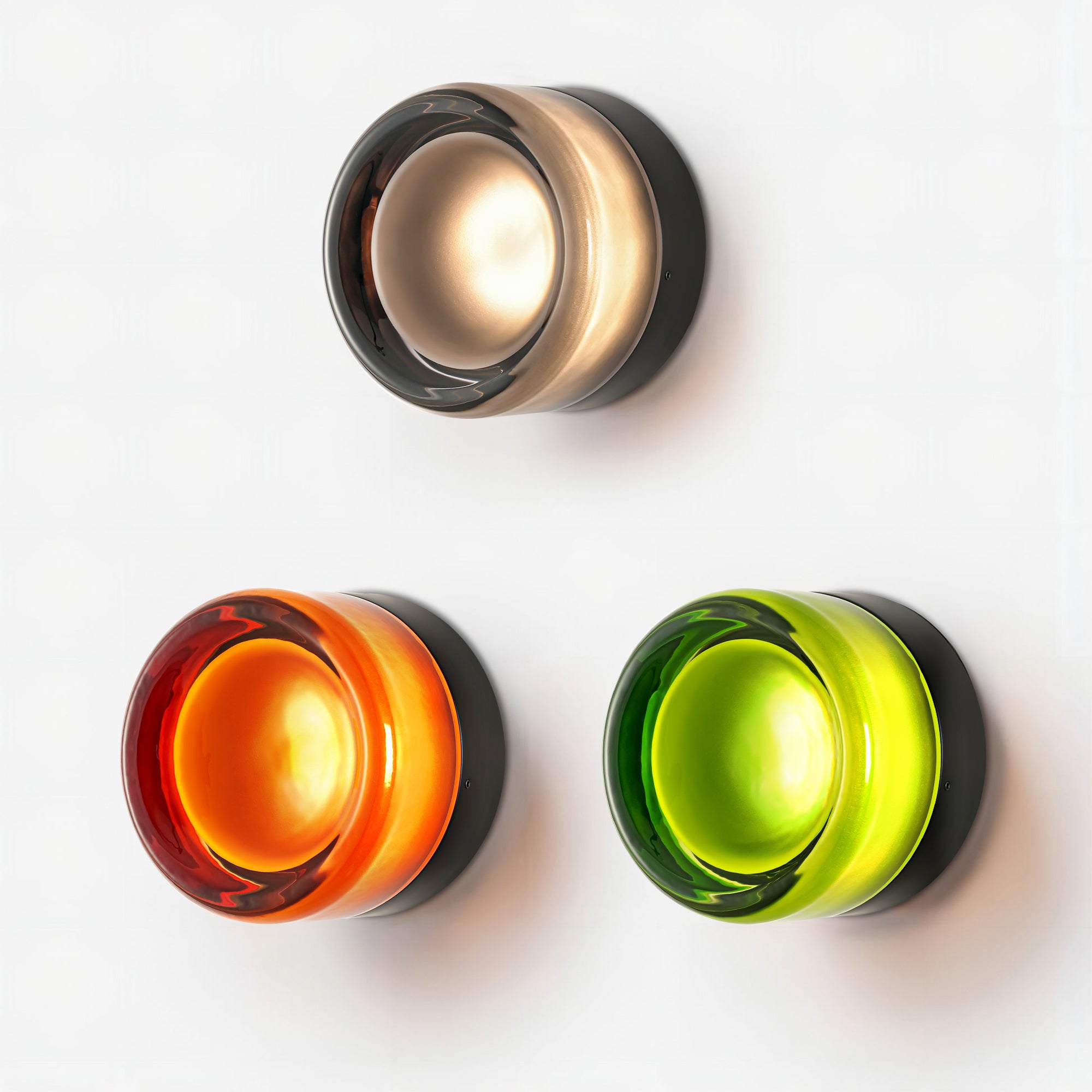 Auralux 1-Light Led Dimple Industrial Flush Mounted Sconce (4") Brightelier