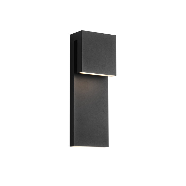 Velenta 2-Light Dimmable LED Modern Layered Block Outdoor Wall Sconce (14"） My Store