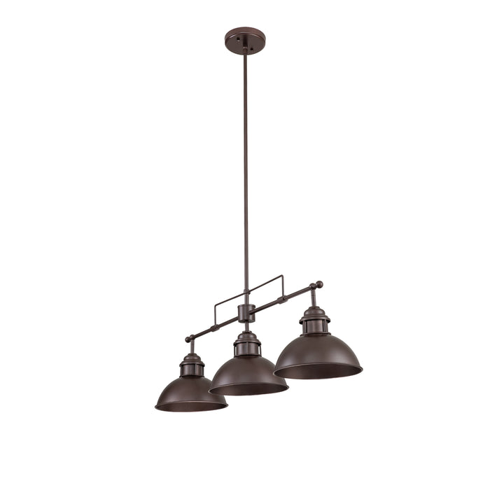 Zenvia 3-Light Kitchen Island Linear Industrial Pendant (35") Brightelier
