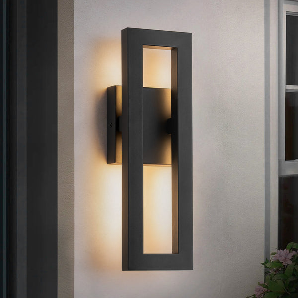 Castrelle 1-Light Aluminum LED Industrial Outdoor Wall Sconce (5")