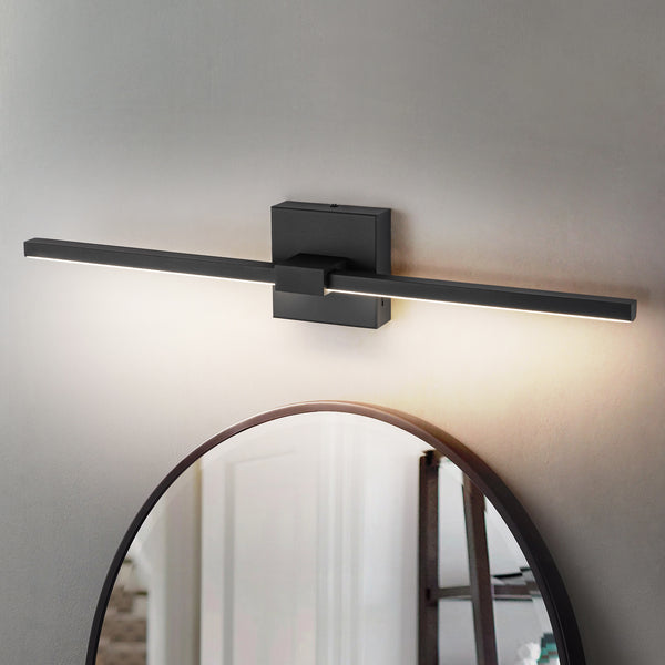 Alvara 1-Light Dimmable Aluminum LED Contemporary Linear Wall Sconce (24")