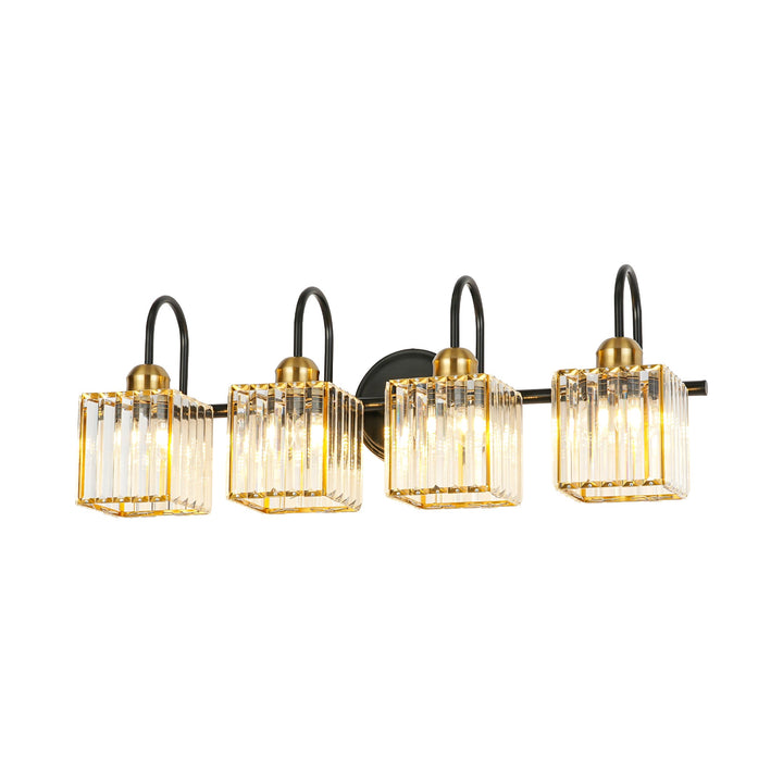 Eclara 3/4-Light Dimmable Crystal Glam Vanity Wall Sconce (19"-26") My Store