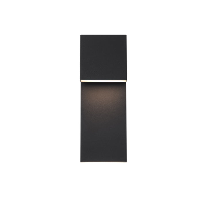Velenta 2-Light Dimmable LED Modern Layered Block Outdoor Wall Sconce (14"） My Store