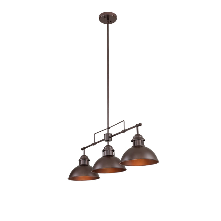 Zenvia 3-Light Kitchen Island Linear Industrial Pendant (35") Brightelier
