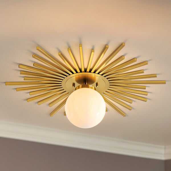 Avenlo 1-Light Dimmable Contemporary Unique Statement Flush Mount Ceiling Light (23")