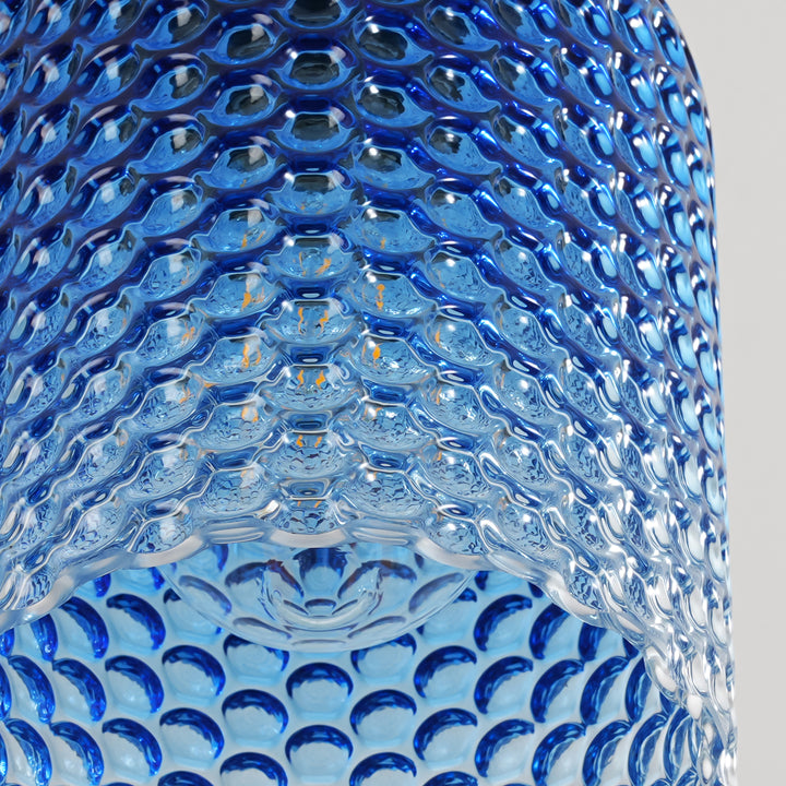 Brillara 1-Light Dimmable Clear Glass Vintage Shaded Pendant (5") My Store