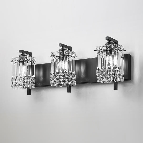 Modern 3-Light Crystal Sconce with Rainbow Sparkle

3-Light Crystal Wall Fixture for Modern Glam Bathrooms

Refined Crystal 3-Light Vanity Light for Over Mirror

Glamorous 3-Light Crystal Wall Light for Vanity Space

3-Light Crystal Mirror Light for Luxurious Bathrooms

Crystal Glam 3-Light Wall Mount for Makeup Mirrors

Sophisticated 3-Light Crystal Wall Sconce for Hallways

3-Light Crystal Bathroom Vanity Sconce with Cut Glass