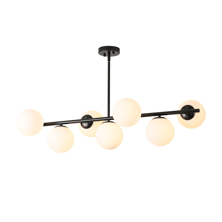 Veylin 7-Light Dimmable Glass Transitional Globe Chandelier (40") My Store