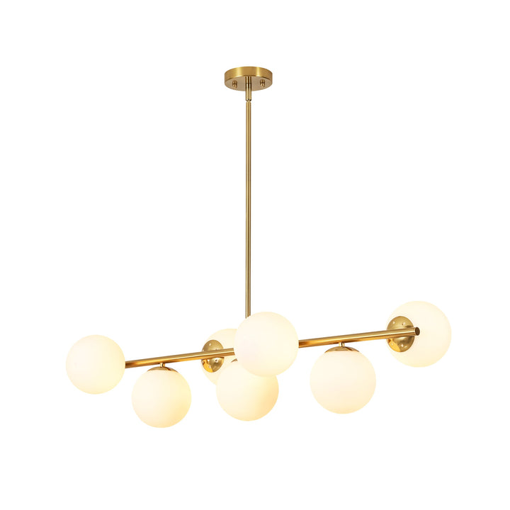 Veylin 7-Light Dimmable Glass Transitional Globe Chandelier (40") My Store