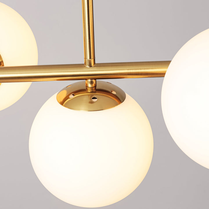 Veylin 7-Light Dimmable Glass Transitional Globe Chandelier (40") My Store