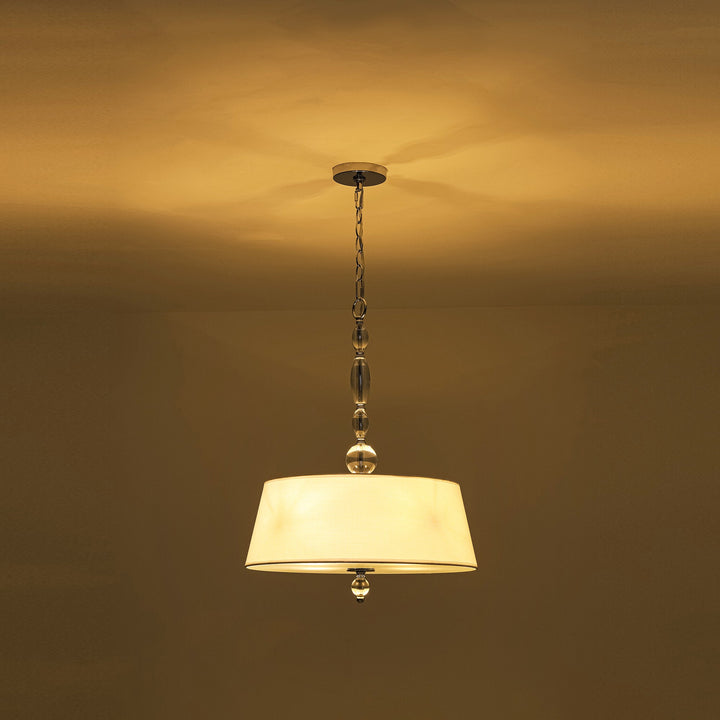 Brilune 4-Light Dimmable Fabric Boho Shaded Chandelier (20") My Store
