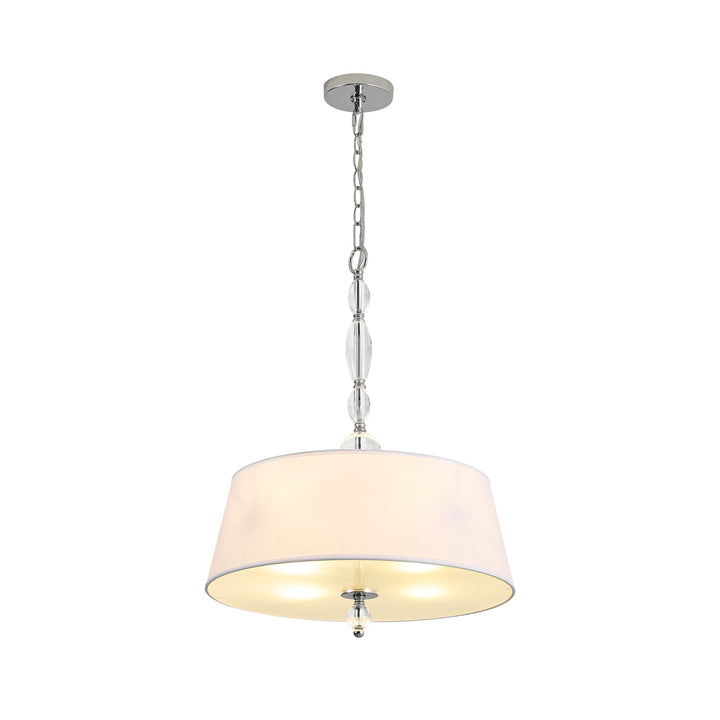Brilune 4-Light Dimmable Fabric Boho Shaded Chandelier (20") My Store