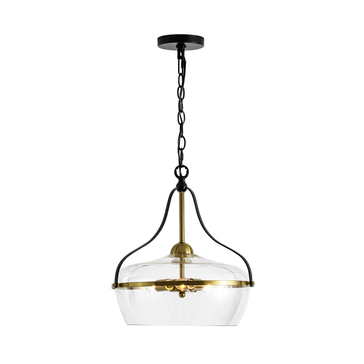 Trelham 3-Light Dimmable Glass Traditional Lantern Chandelier (16") My Store