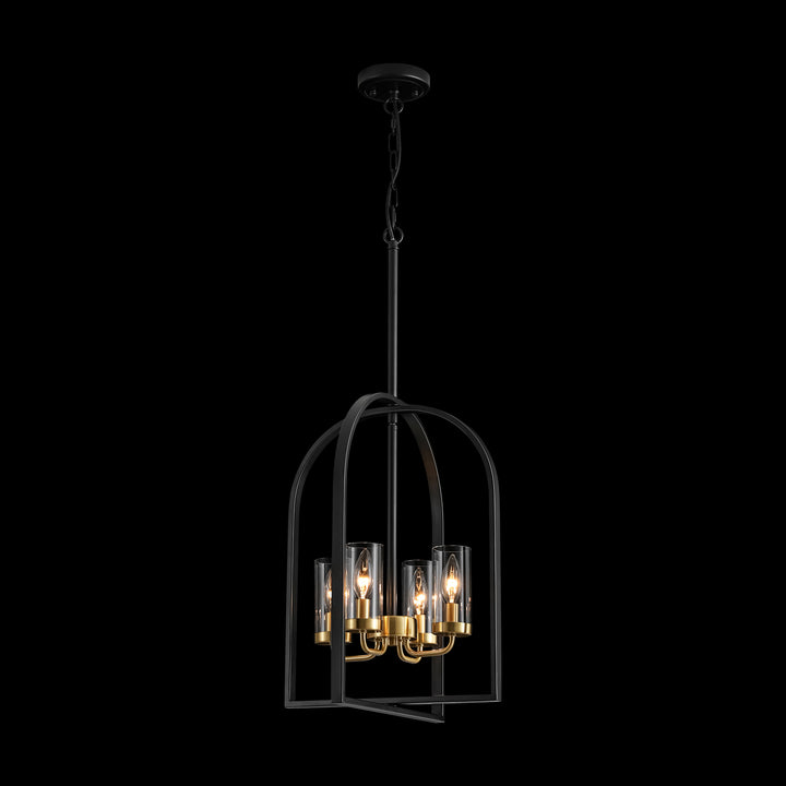 Dravyn 4-Light Foyer Aged Transitional Modern Chandelier (16") Brightelier