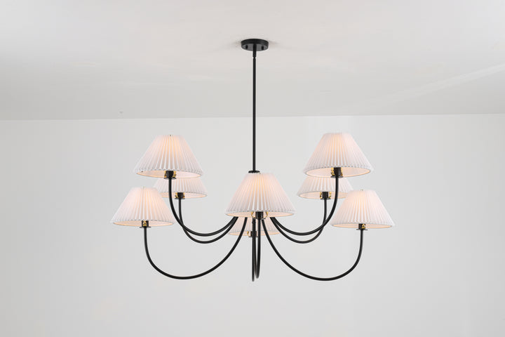 Wesley 8-Light Double Tier Sputnik Mid-Century Modern Chandelier (48") Brightelier