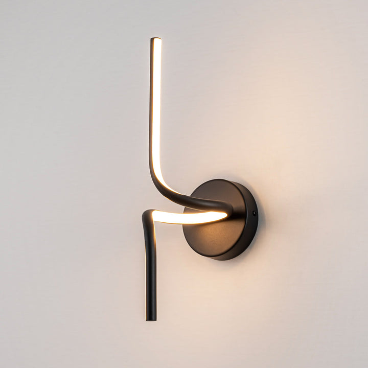 Avenlo 1-Light Dimmable LED Contemporary Curved Wall Sconce(15") My Store